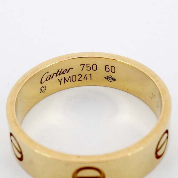 Cartier Love Ring 18KYG Yellow Gold #60 Men's - Picture 4 of 8